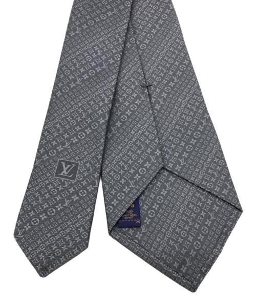 LOUIS VUITTON（ルイ ヴィトン）LOUIS VUITTON (ルイ ヴィトン) モノグラムネクタイ グレー サイズ:なしの古着・服飾アイテム