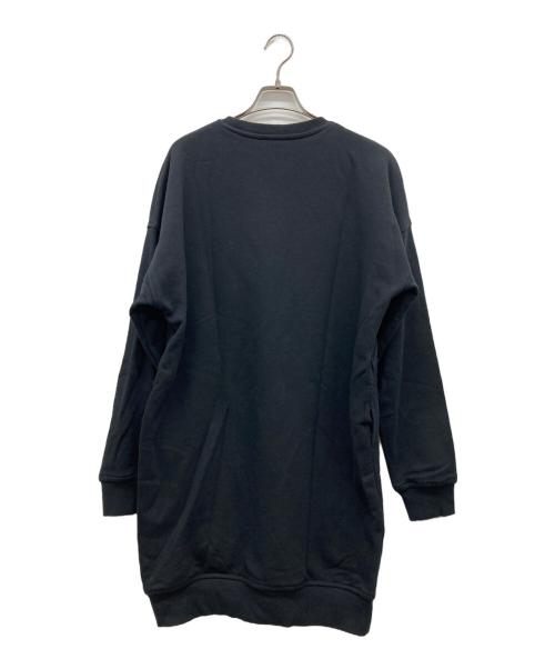 DIESEL（ディーゼル）DIESEL (ディーゼル) ロゴスウェットワンピース ブラック サイズ:Sの古着・服飾アイテム