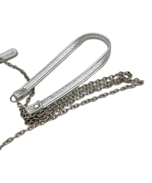 SALON DE ALFURD（サロン・ド・アルファード）SALON DE ALFURD (サロン・ド・アルファード) スマイルショルダーバッグ シルバーの古着・服飾アイテム