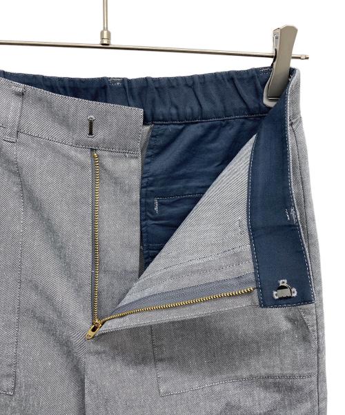 23区（ニジュウサンク）23区 (ニジュウサンク) 【洗える】スラブツイルストレッチ ワイド パンツ ネイビー サイズ:38(9) W62-66,H89-3の古着・服飾アイテム