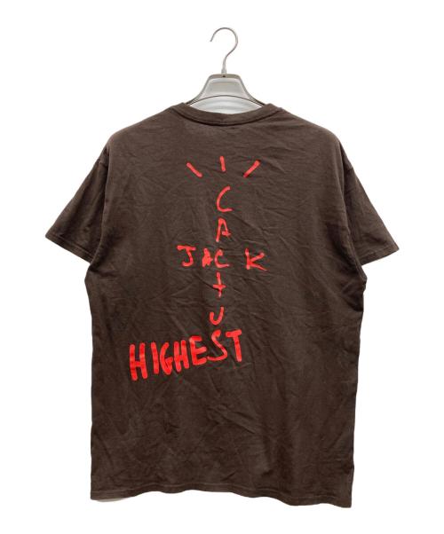 JORDAN（ジョーダン）JORDAN (ジョーダン) TRAVIS SCOTT (トラヴィススコット) cactus jack Tシャツ ブラウン サイズ:Lの古着・服飾アイテム