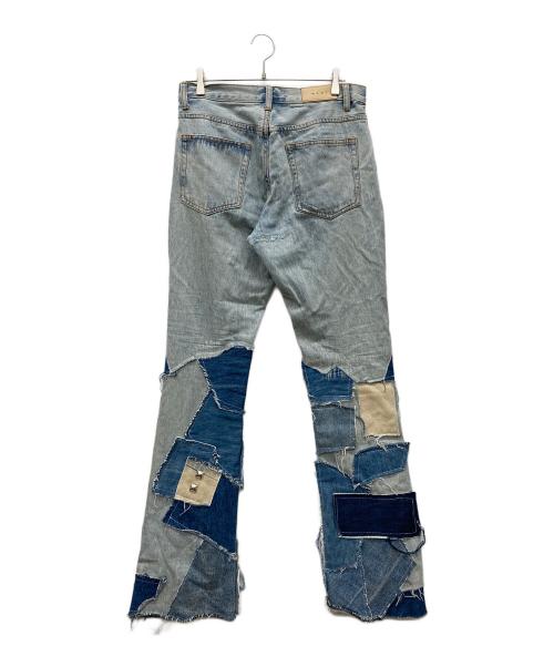 mnml（ミニマル）MNML (ミニマル) パッチワークデニムパンツ インディゴ サイズ:30の古着・服飾アイテム