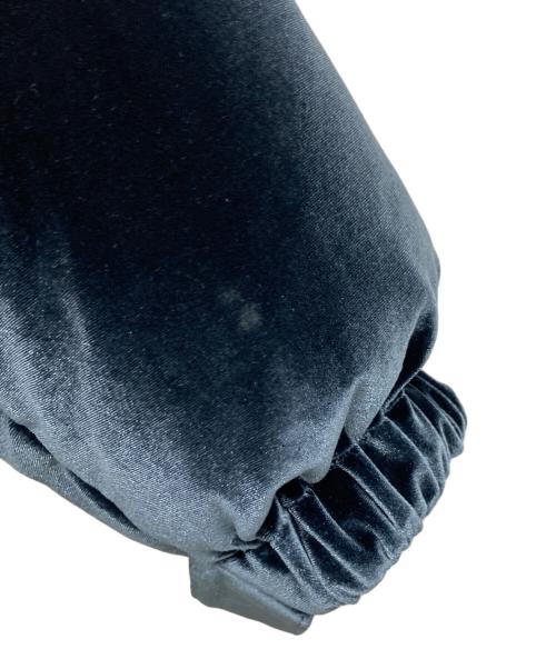 SUPPLIER（サプライヤー）SUPPLIER (サプライヤー) ベロアダウンジャケット ブラック×ブルー サイズ:XLの古着・服飾アイテム