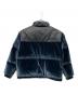 SUPPLIER (サプライヤー) ベロアダウンジャケット ブラック×ブルー サイズ:XL：15000円