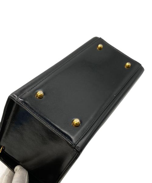 GIANNI VERSACE（ジャンニ・ヴェルサーチ）GIANNI VERSACE (ジャンニ・ヴェルサーチ) ハンドバッグ ブラックの古着・服飾アイテム