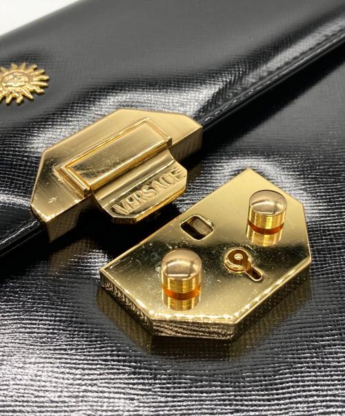 GIANNI VERSACE（ジャンニ・ヴェルサーチ）GIANNI VERSACE (ジャンニ・ヴェルサーチ) ハンドバッグ ブラックの古着・服飾アイテム