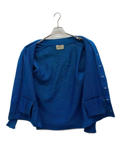 skipper by WILSON BROTHERS（スキッパー バイ ウィルソン ブラザーズ）skipper by WILSON BROTHERS (スキッパー バイ ウィルソン ブラザーズ) レタードカーディガン ブルー サイズ:42の古着・服飾アイテム