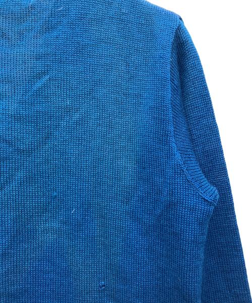 skipper by WILSON BROTHERS（スキッパー バイ ウィルソン ブラザーズ）skipper by WILSON BROTHERS (スキッパー バイ ウィルソン ブラザーズ) レタードカーディガン ブルー サイズ:42の古着・服飾アイテム