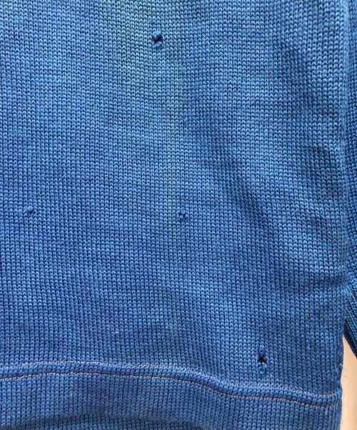 skipper by WILSON BROTHERS（スキッパー バイ ウィルソン ブラザーズ）skipper by WILSON BROTHERS (スキッパー バイ ウィルソン ブラザーズ) レタードカーディガン ブルー サイズ:42の古着・服飾アイテム