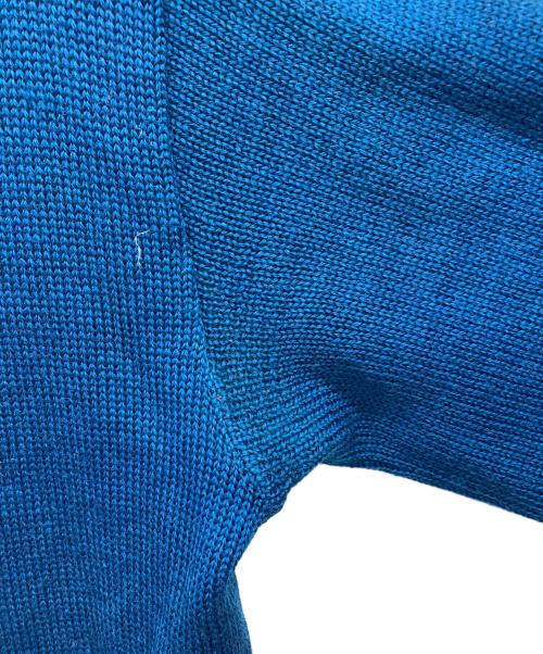 skipper by WILSON BROTHERS（スキッパー バイ ウィルソン ブラザーズ）skipper by WILSON BROTHERS (スキッパー バイ ウィルソン ブラザーズ) レタードカーディガン ブルー サイズ:42の古着・服飾アイテム