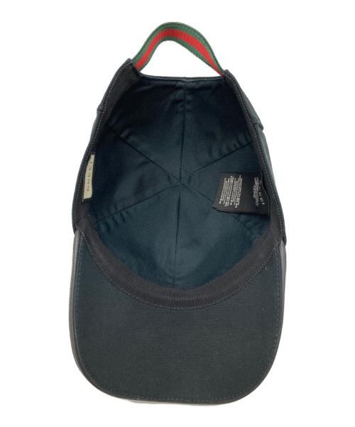 GUCCI（グッチ）GUCCI (グッチ) インターロッキングGキャップ ブラックの古着・服飾アイテム