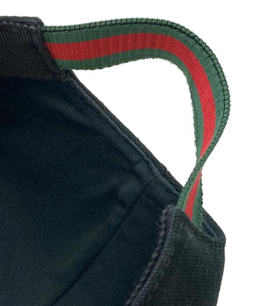 GUCCI（グッチ）GUCCI (グッチ) インターロッキングGキャップ ブラックの古着・服飾アイテム