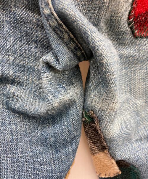 POLO RALPH LAUREN（ポロ・ラルフローレン）POLO RALPH LAUREN (ポロ・ラルフローレン) パッチワークデニムパンツ インディゴ サイズ:34/30の古着・服飾アイテム