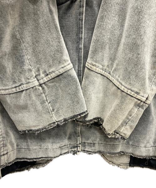 IN THE ATTIC（インジアティック）IN THE ATTIC (インジアティック) ベロアライククラッシュジャケット グレー サイズ:Lの古着・服飾アイテム