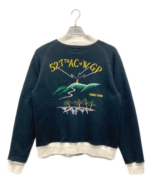 CUSHMAN（クッシュマン）Cushman (クッシュマン) スーベニアスウェットジャケット ブラック サイズ:Mの古着・服飾アイテム