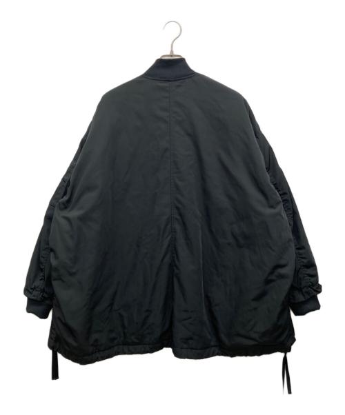 BEARDSLEY（ビアズリー）BEARDSLEY (ビアズリー) フレアMA-1ブルゾン ブラック サイズ:Fの古着・服飾アイテム