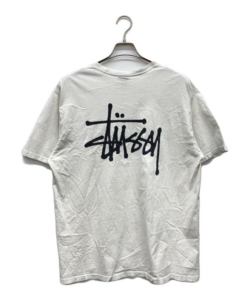 stussy（ステューシー）stussy (ステューシー) ロゴプリントTシャツ ホワイト サイズ:Lの古着・服飾アイテム