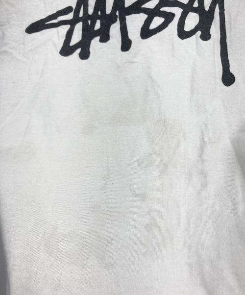 stussy（ステューシー）stussy (ステューシー) ロゴプリントTシャツ ホワイト サイズ:Lの古着・服飾アイテム
