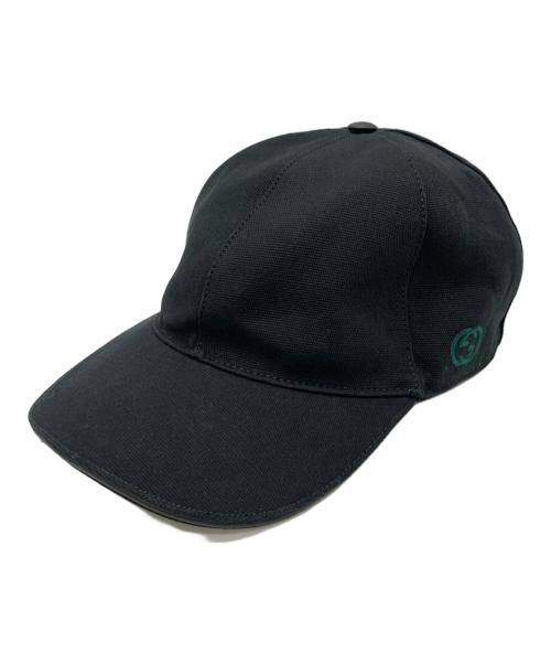 GUCCI（グッチ）GUCCI (グッチ) キャップ ブラックの古着・服飾アイテム
