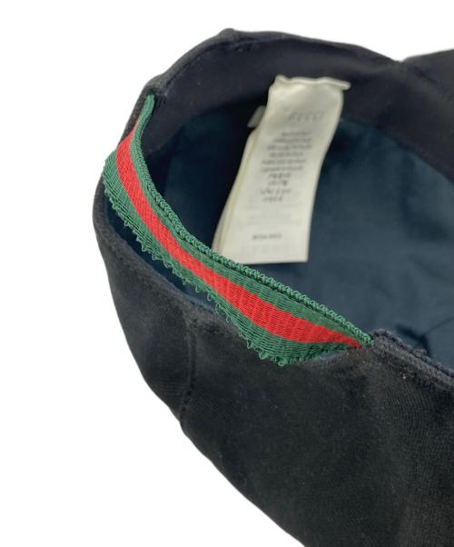 GUCCI（グッチ）GUCCI (グッチ) キャップ ブラックの古着・服飾アイテム