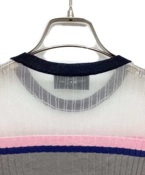 soduk（スドーク）soduk (スドーク) マルチボーダーショートスリーブニット マルチカラー サイズ:なしの古着・服飾アイテム