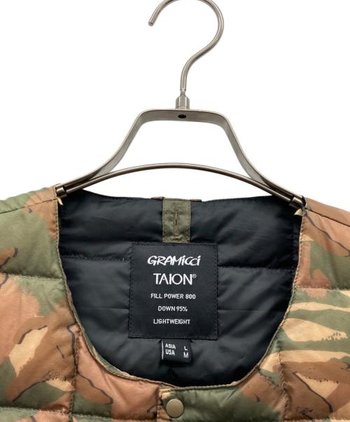GRAMICCI（グラミチ）GRAMICCI (グラミチ) TAION (タイオン) ダウンジャケット カーキ サイズ:Mの古着・服飾アイテム