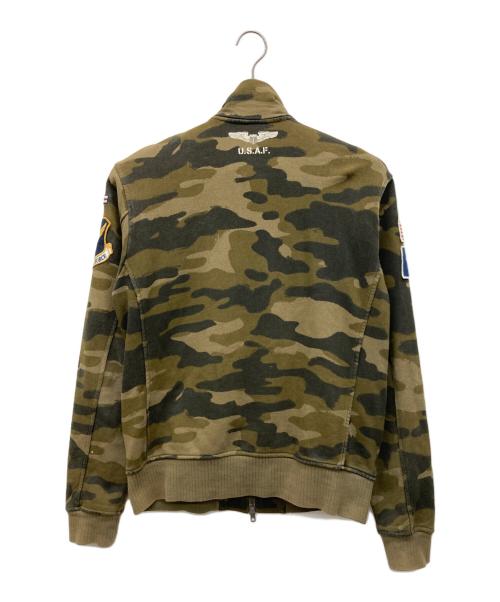 AVIREX（アヴィレックス）AVIREX (アヴィレックス) 迷彩ワッペントラックジャケット カーキ サイズ:Lの古着・服飾アイテム