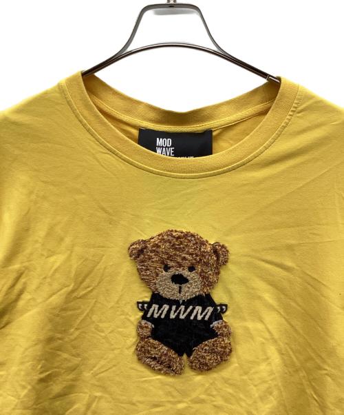 mod wave movement（モッド ウェイブ ムーブメント）mod wave movement (モッド ウェイブ ムーブメント) 半袖Tシャツ イエロー サイズ:Sの古着・服飾アイテム