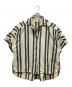 ZULU&ZEPHYR（ズールアンドゼファー）の古着「BLACKBONE STRIPE SHIRT」｜ベージュ