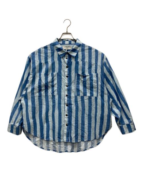 One Teaspoon（ワンティースプーン）One Teaspoon (ワンティースプーン) ストライプドルマンスリーブシャツ スカイブルー サイズ:SMALLの古着・服飾アイテム