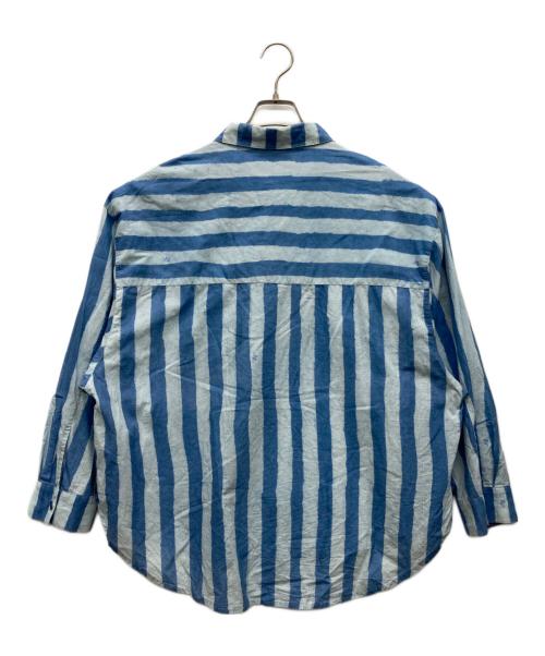 One Teaspoon（ワンティースプーン）One Teaspoon (ワンティースプーン) ストライプドルマンスリーブシャツ スカイブルー サイズ:SMALLの古着・服飾アイテム