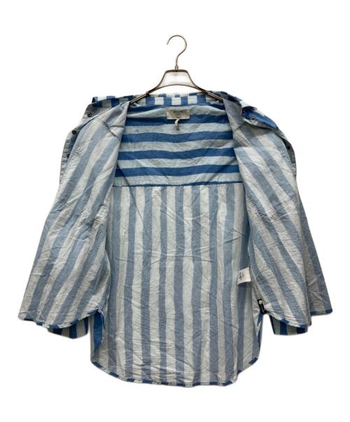One Teaspoon（ワンティースプーン）One Teaspoon (ワンティースプーン) ストライプドルマンスリーブシャツ スカイブルー サイズ:SMALLの古着・服飾アイテム