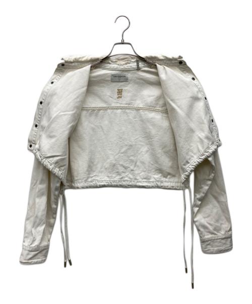 One Teaspoon（ワンティースプーン）One Teaspoon (ワンティースプーン) デニムバブルシャツ ホワイト サイズ:Sの古着・服飾アイテム