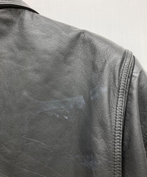 jacker's（ジャッカーズ）jacker's (ジャッカーズ) レザーフライトジャケット ブラック サイズ:XLの古着・服飾アイテム