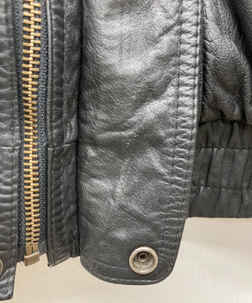 jacker's（ジャッカーズ）jacker's (ジャッカーズ) レザーフライトジャケット ブラック サイズ:XLの古着・服飾アイテム