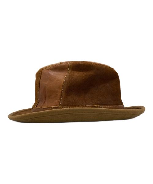 HENSCHEL HAT（ヘンシェルハット）HENSCHEL HAT (ヘンシェルハット) レザーハット ブラウン サイズ:LARGEの古着・服飾アイテム