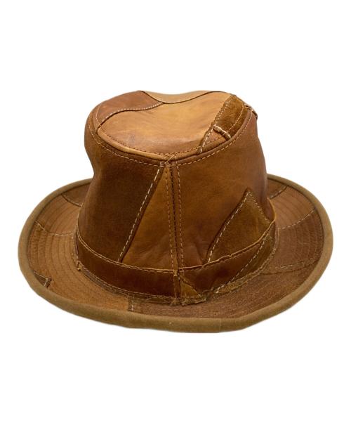 HENSCHEL HAT（ヘンシェルハット）HENSCHEL HAT (ヘンシェルハット) レザーハット ブラウン サイズ:LARGEの古着・服飾アイテム