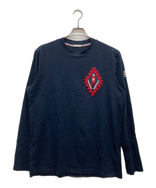 MONCLER（モンクレール）MONCLER (モンクレール) ロングスリーブカットソー ネイビー サイズ:Lの古着・服飾アイテム
