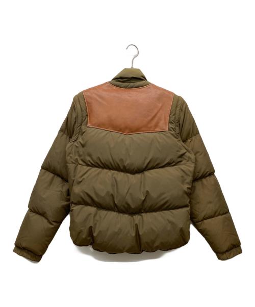 Schott（ショット）Schott (ショット) レザーベストダウンジャケット ブラウン サイズ:38の古着・服飾アイテム