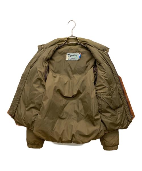 Schott（ショット）Schott (ショット) レザーベストダウンジャケット ブラウン サイズ:38の古着・服飾アイテム
