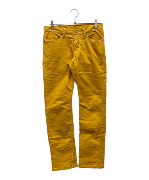 Hysteric Glamour（ヒステリックグラマー）Hysteric Glamour (ヒステリックグラマー) コーデュロイパンツ イエロー サイズ:30inchの古着・服飾アイテム