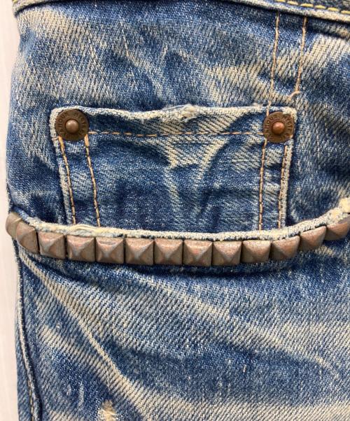 Hysteric Glamour（ヒステリックグラマー）Hysteric Glamour (ヒステリックグラマー) スタッズデニムパンツ インディゴ サイズ:30の古着・服飾アイテム