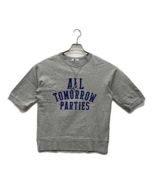 Hysteric Glamour（ヒステリックグラマー）Hysteric Glamour (ヒステリックグラマー) ５分袖3段プリントスウェット グレー サイズ:Mの古着・服飾アイテム