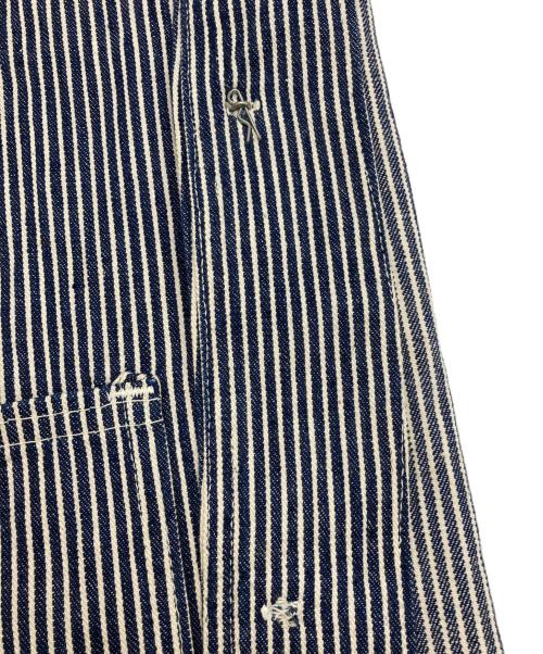 PENN STATE（ペンステート）PENN STATE (ペンステート) ヒッコリーカバーオール ネイビー サイズ:38の古着・服飾アイテム