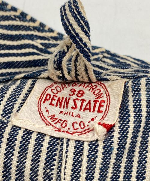 PENN STATE（ペンステート）PENN STATE (ペンステート) ヒッコリーカバーオール ネイビー サイズ:38の古着・服飾アイテム