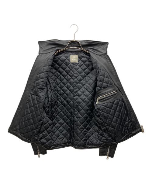 nano・universe（ナノ・ユニバース）nano・universe (ナノ・ユニバース) シープスキンシングルライダースジャケット ブラック サイズ:Mの古着・服飾アイテム