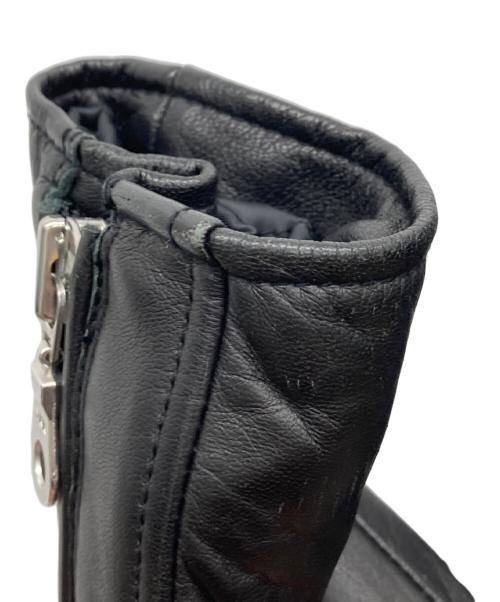 nano・universe（ナノ・ユニバース）nano・universe (ナノ・ユニバース) シープスキンシングルライダースジャケット ブラック サイズ:Mの古着・服飾アイテム