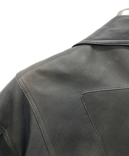 Wind Armor（ウィンドアーマー）Wind Armor (ウィンドアーマー) レザーダブルジャケット ブラック サイズ:Lの古着・服飾アイテム