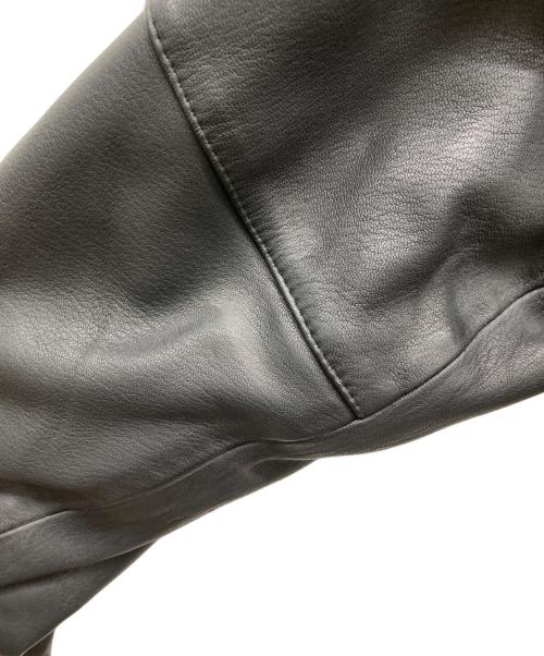 Wind Armor（ウィンドアーマー）Wind Armor (ウィンドアーマー) レザーダブルジャケット ブラック サイズ:Lの古着・服飾アイテム