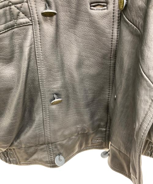 Wind Armor（ウィンドアーマー）Wind Armor (ウィンドアーマー) レザーダブルジャケット ブラック サイズ:Lの古着・服飾アイテム